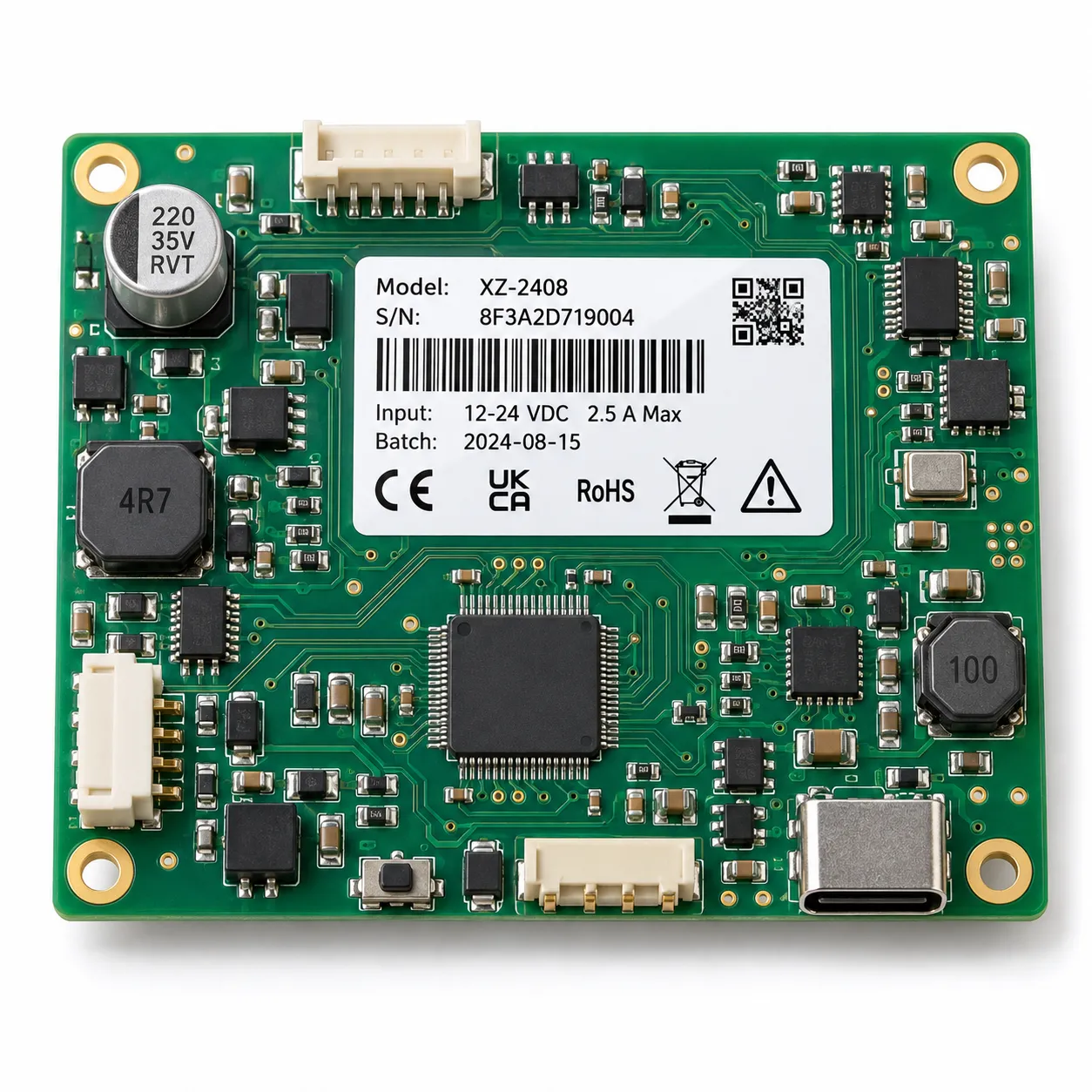PET gloss white application pcb panel webp